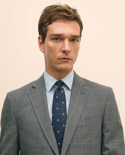 Brooks Brothers Explorer Collection Classic Fit Wool Check Suit Jacket, image 3