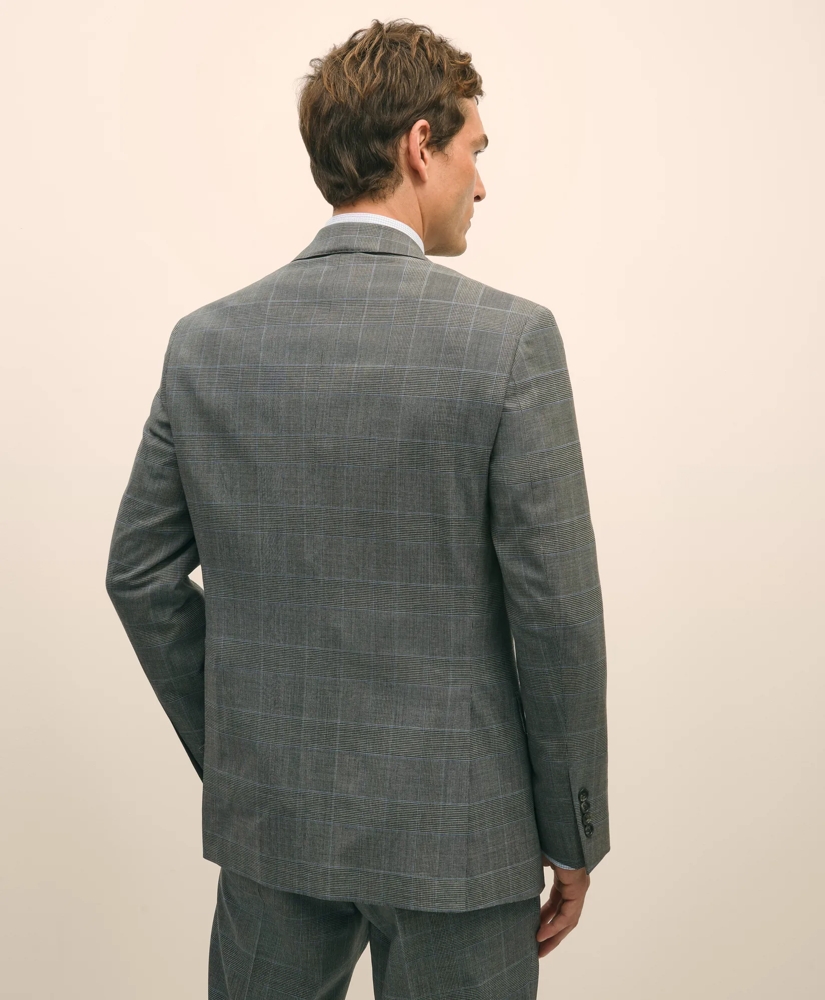Brooks Brothers Explorer Collection Classic Fit Wool Check Suit Jacket, image 4