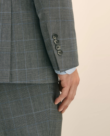 Brooks Brothers Explorer Collection Classic Fit Wool Check Suit Jacket, image 5