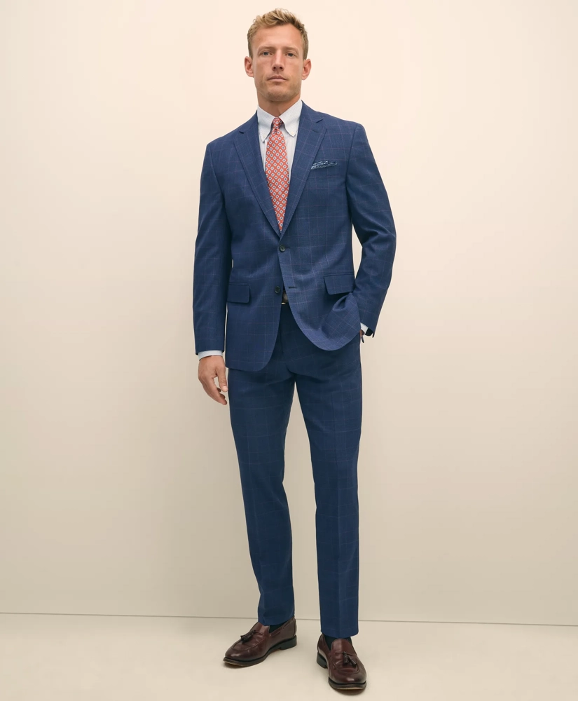 Brooks Brothers Explorer Collection Classic Fit Wool Check Suit Jacket