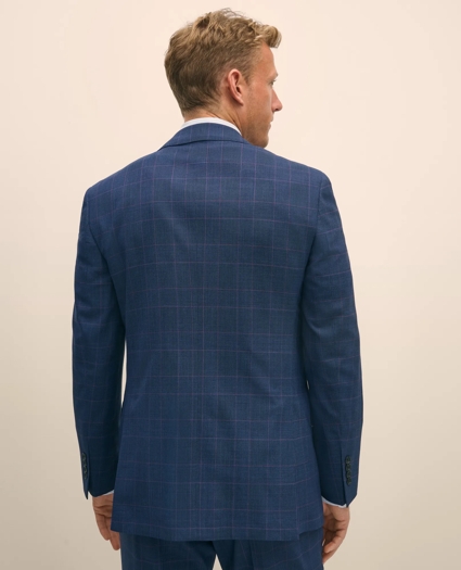 Brooks Brothers Explorer Collection Classic Fit Wool Check Suit Jacket, image 4