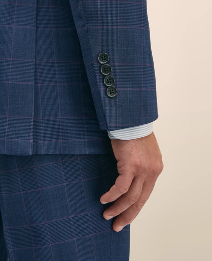 Brooks Brothers Explorer Collection Classic Fit Wool Check Suit Jacket, image 5