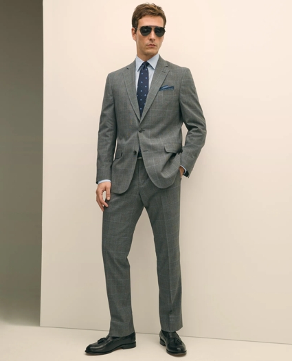 Brooks Brothers Explorer Collection Classic Fit Wool Check Suit Pants, image 1