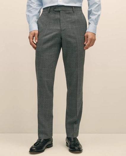 Brooks Brothers Explorer Collection Classic Fit Wool Check Suit Pants, image 2