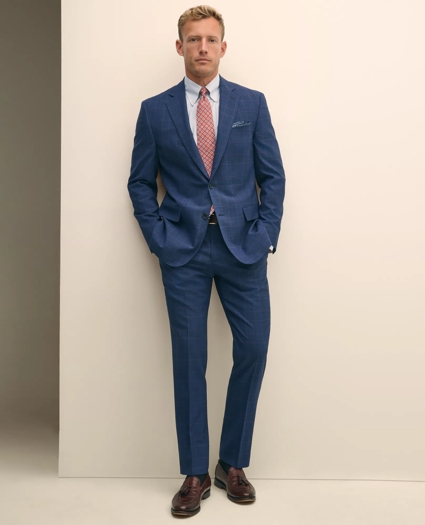 Brooks Brothers Explorer Collection Classic Fit Wool Check Suit Pants, image 1
