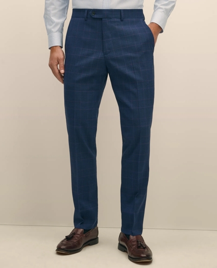Brooks Brothers Explorer Collection Classic Fit Wool Check Suit Pants, image 2