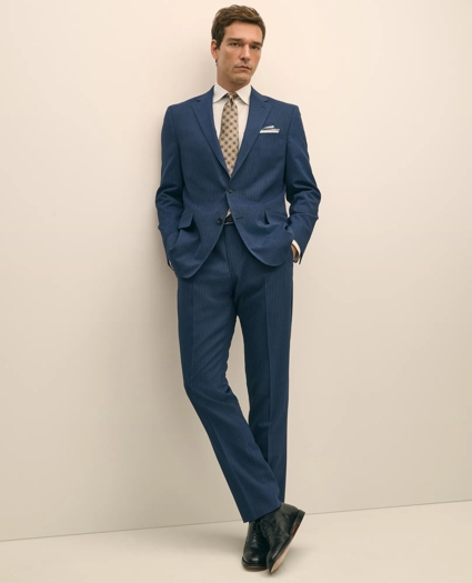 Brooks Brothers Explorer Collection Classic Fit Wool Pinstripe Suit Jacket, image 2