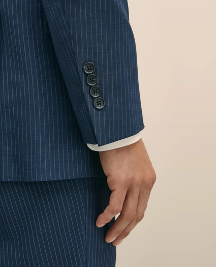 Brooks Brothers Explorer Collection Classic Fit Wool Pinstripe Suit Jacket, image 4
