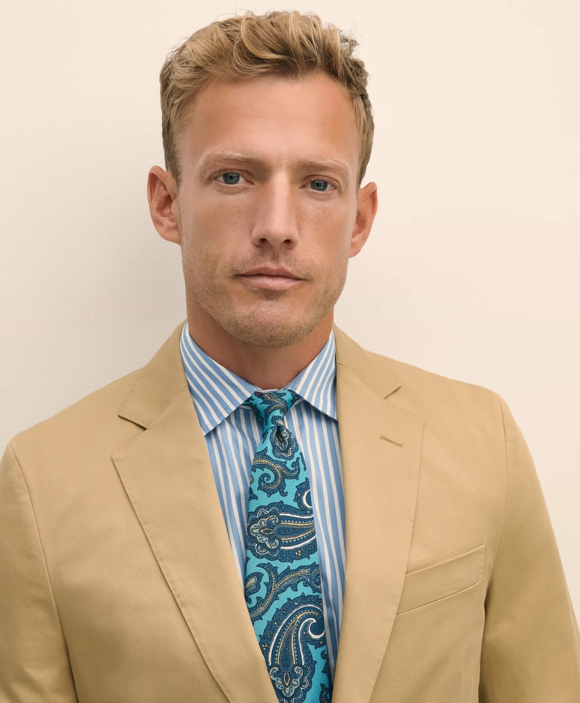 Classic Fit Stretch Cotton Twill Suit Jacket, image 2