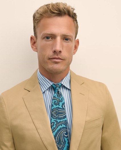 Classic Fit Stretch Cotton Twill Suit Jacket, image 2