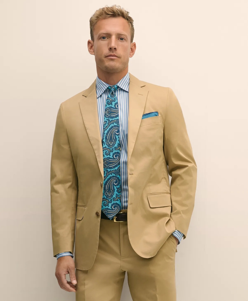 Classic Fit Stretch Cotton Twill Suit Jacket, image 4