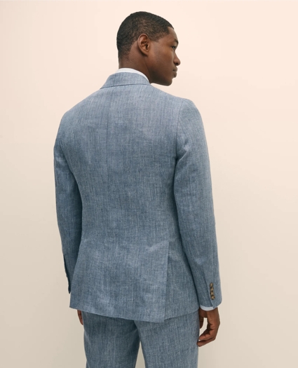 Classic Fit Herringbone Linen Suit Jacket, image 4