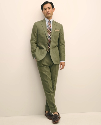 Slim Fit Fine Twill Washed Linen-Cotton Suit Jacket, image 2