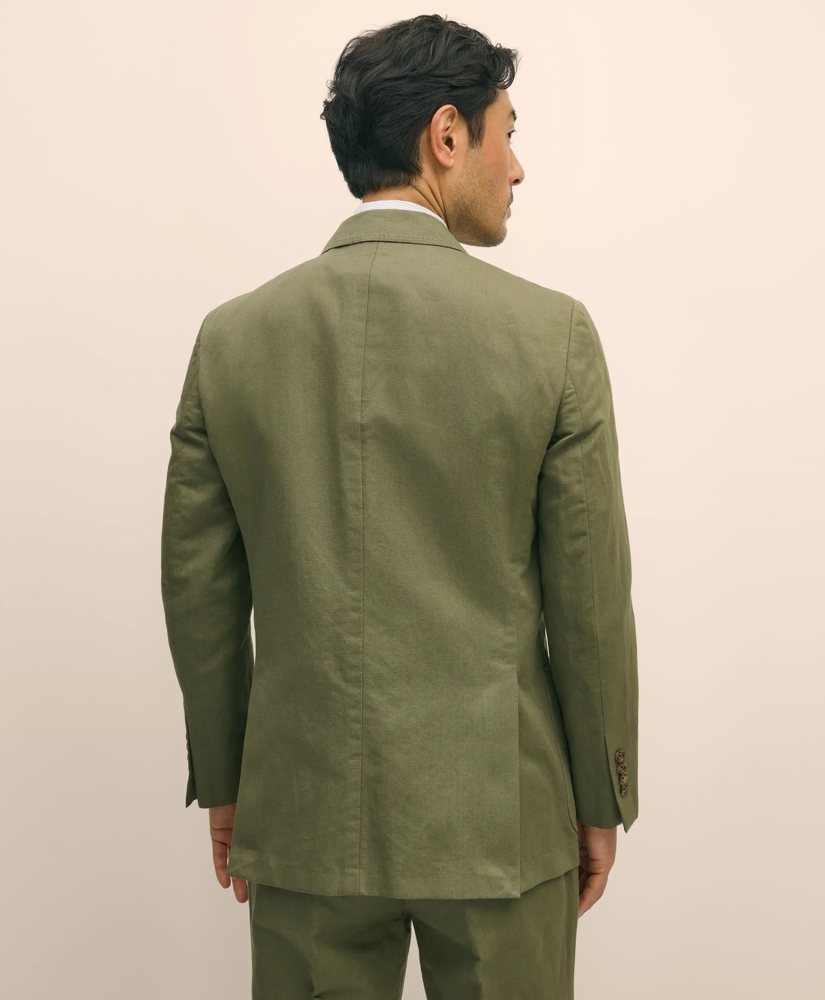 Slim Fit Fine Twill Washed Linen-Cotton Suit Jacket, image 4