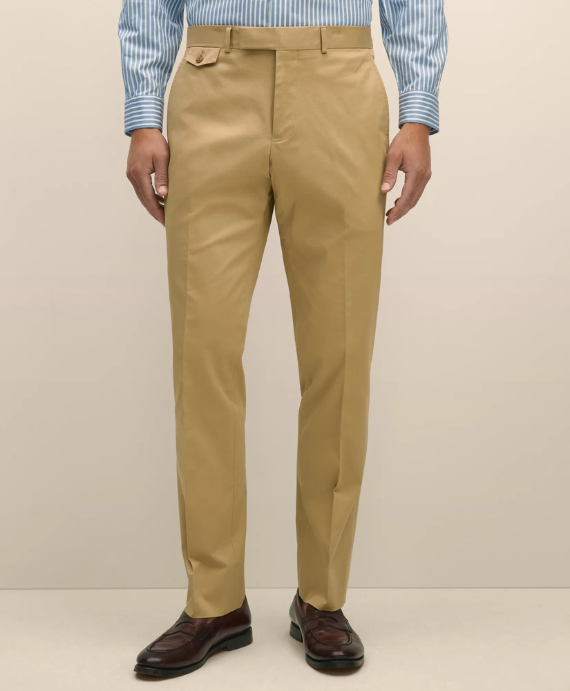 Classic Fit Stretch Cotton Twill Suit Pants, image 2