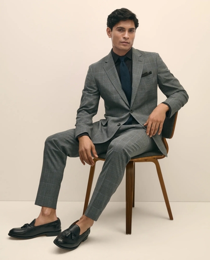 Brooks Brothers Explorer Collection Slim Fit Wool Check Suit Pants, image 1