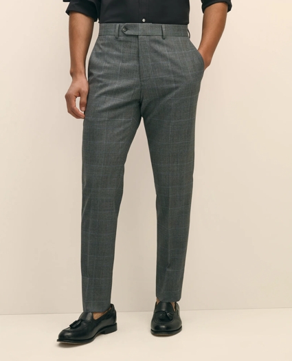 Brooks Brothers Explorer Collection Slim Fit Wool Check Suit Pants, image 2