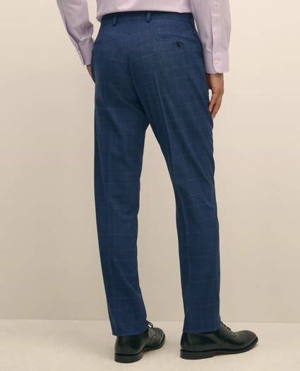 Brooks Brothers Explorer Collection Slim Fit Wool Check Suit Pants, image 4
