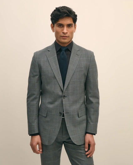 Brooks Brothers Explorer Collection Slim Fit Wool Check Suit Jacket, image 1
