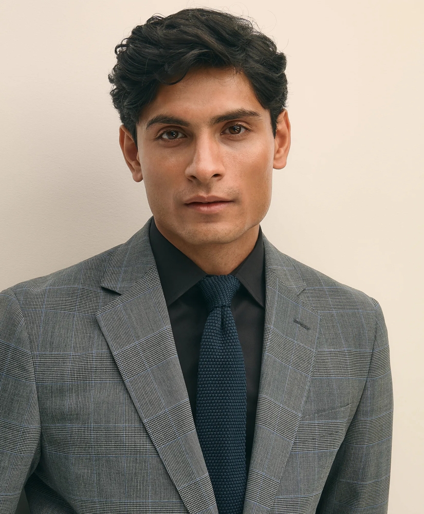 Brooks Brothers Explorer Collection Slim Fit Wool Check Suit Jacket, image 3