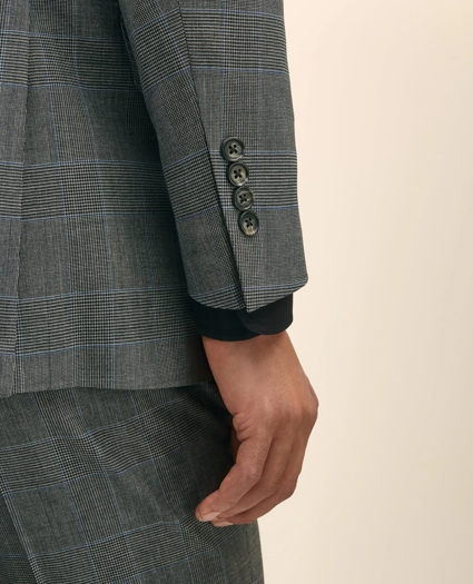 Brooks Brothers Explorer Collection Slim Fit Wool Check Suit Jacket, image 5