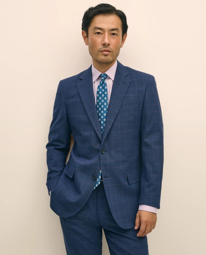 Brooks Brothers Explorer Collection Slim Fit Wool Check Suit Jacket, image 1