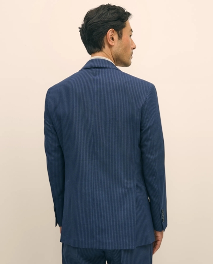 Brooks Brothers Explorer Collection Slim Fit Wool Pinstripe Suit Jacket, image 4