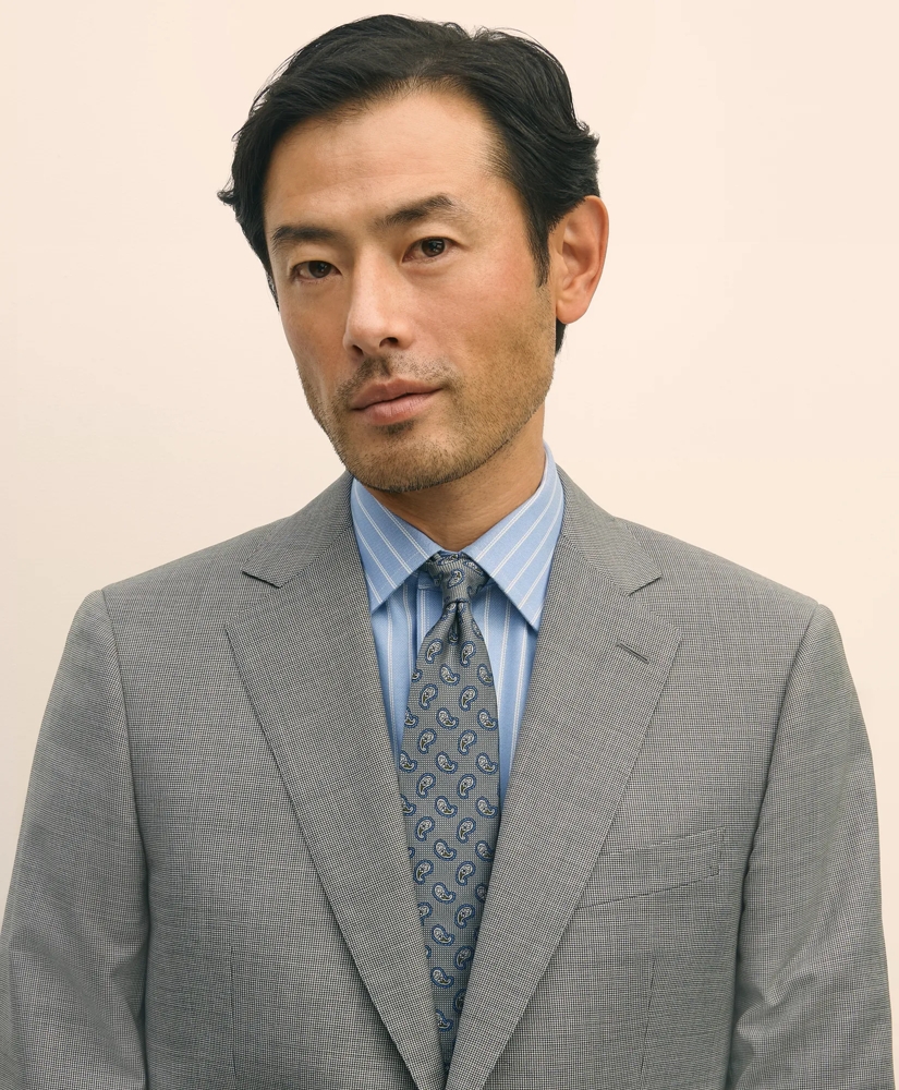 Slim Fit Wool Mini Houndstooth 1818 Suit, image 3