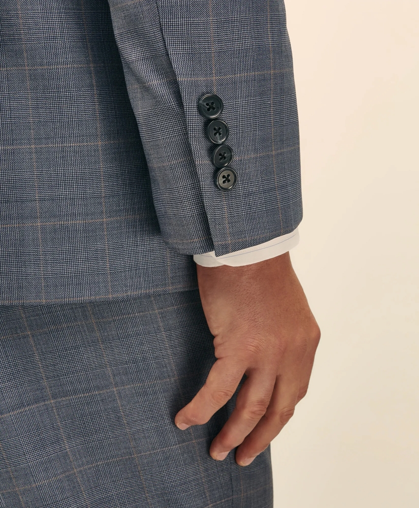 Traditional Fit Wool Overcheck 1818 Suit, image 5