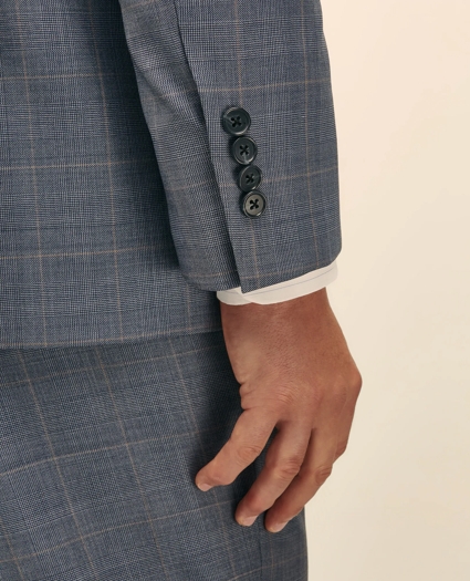Traditional Fit Wool Overcheck 1818 Suit, image 5
