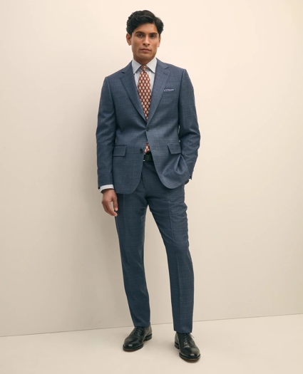 Slim Fit Wool Check 1818 Suit, image 2
