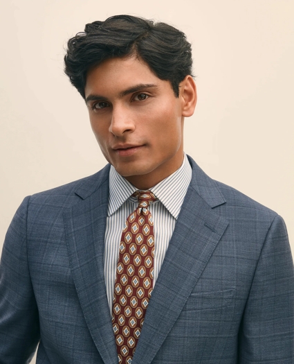 Slim Fit Wool Check 1818 Suit, image 3
