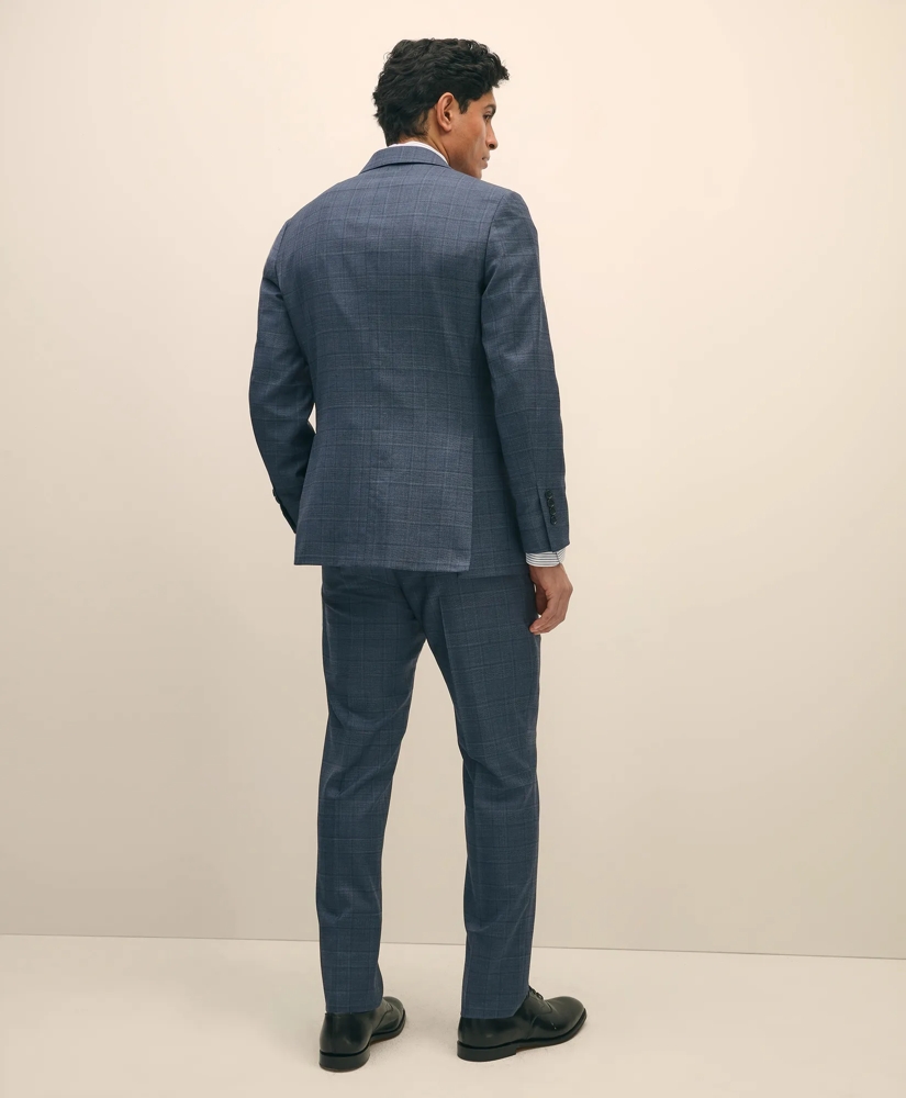 Slim Fit Wool Check 1818 Suit, image 4