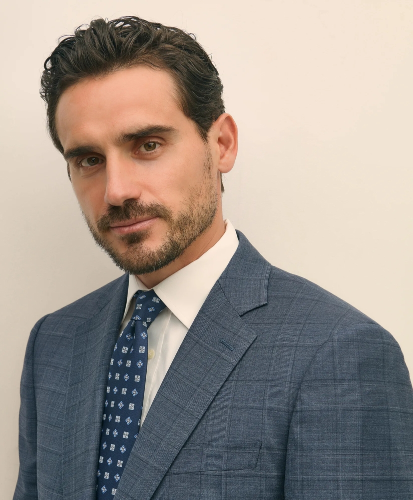 Traditional Fit Wool Check 1818 Suit, image 3
