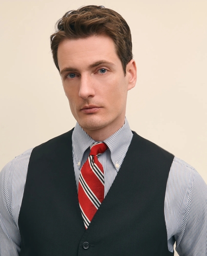 Brooks Brothers Explorer Collection Classic Fit Wool Suit Vest, image 4