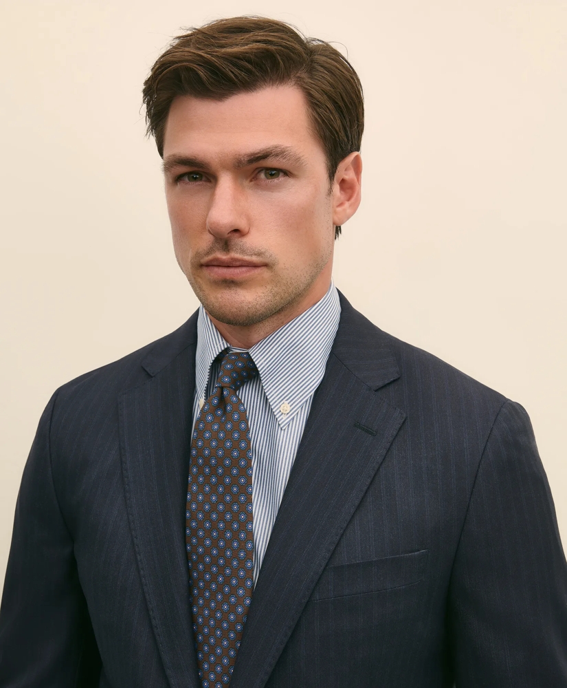 Brooks Brothers Explorer Collection Classic Fit Wool Bold Stripe Suit Jacket, image 3