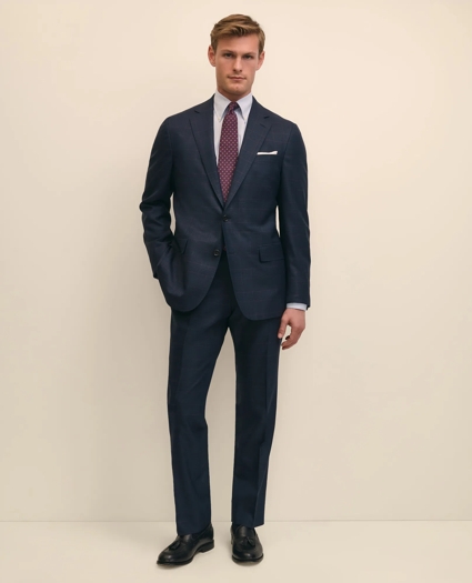 Brooks Brothers Explorer Collection Classic Fit Wool Overcheck Suit Jacket, image 2