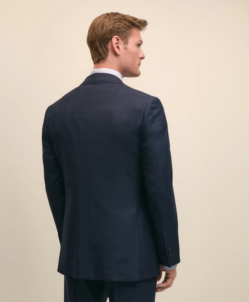 Brooks Brothers Explorer Collection Classic Fit Wool Overcheck Suit Jacket, image 3