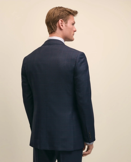 Brooks Brothers Explorer Collection Classic Fit Wool Overcheck Suit Jacket, image 3