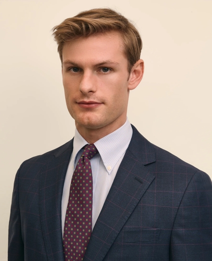Brooks Brothers Explorer Collection Classic Fit Wool Overcheck Suit Jacket, image 4