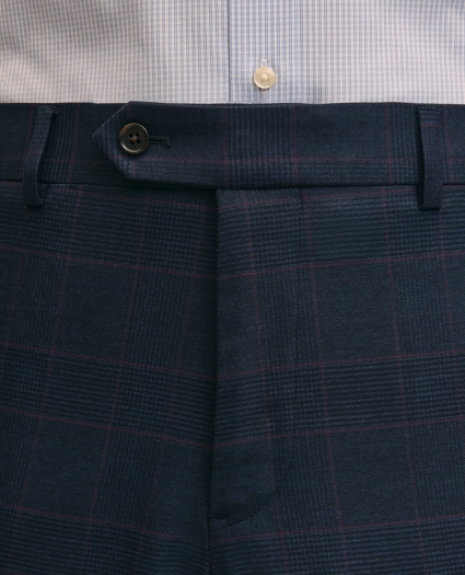Brooks Brothers Explorer Collection Classic Fit Wool Overcheck Suit Pants, image 3