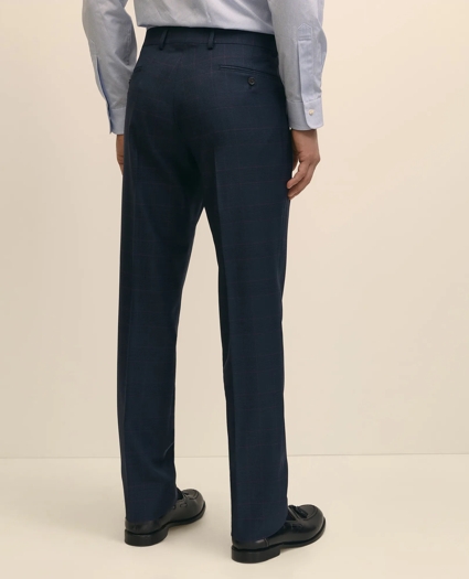 Brooks Brothers Explorer Collection Classic Fit Wool Overcheck Suit Pants, image 4