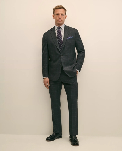 Brooks Brothers Explorer Collection Classic Fit Wool Windowpane Suit Jacket, image 2