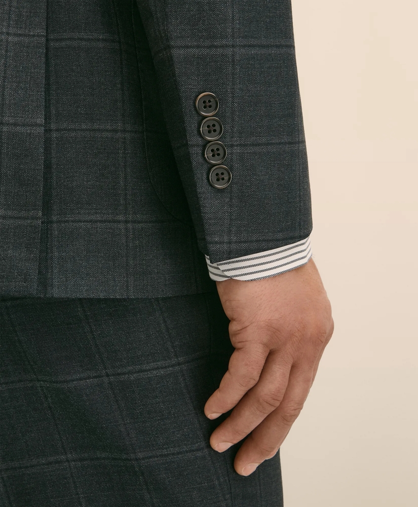 Brooks Brothers Explorer Collection Classic Fit Wool Windowpane Suit Jacket, image 3