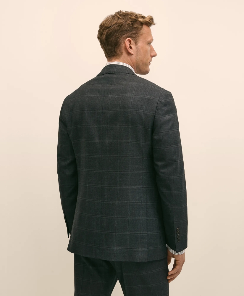 Brooks Brothers Explorer Collection Classic Fit Wool Windowpane Suit Jacket, image 5