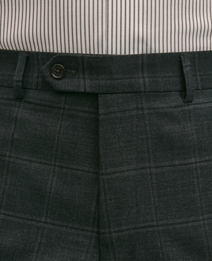 Brooks Brothers Explorer Collection Classic Fit Wool Windowpane Suit Pants, image 3