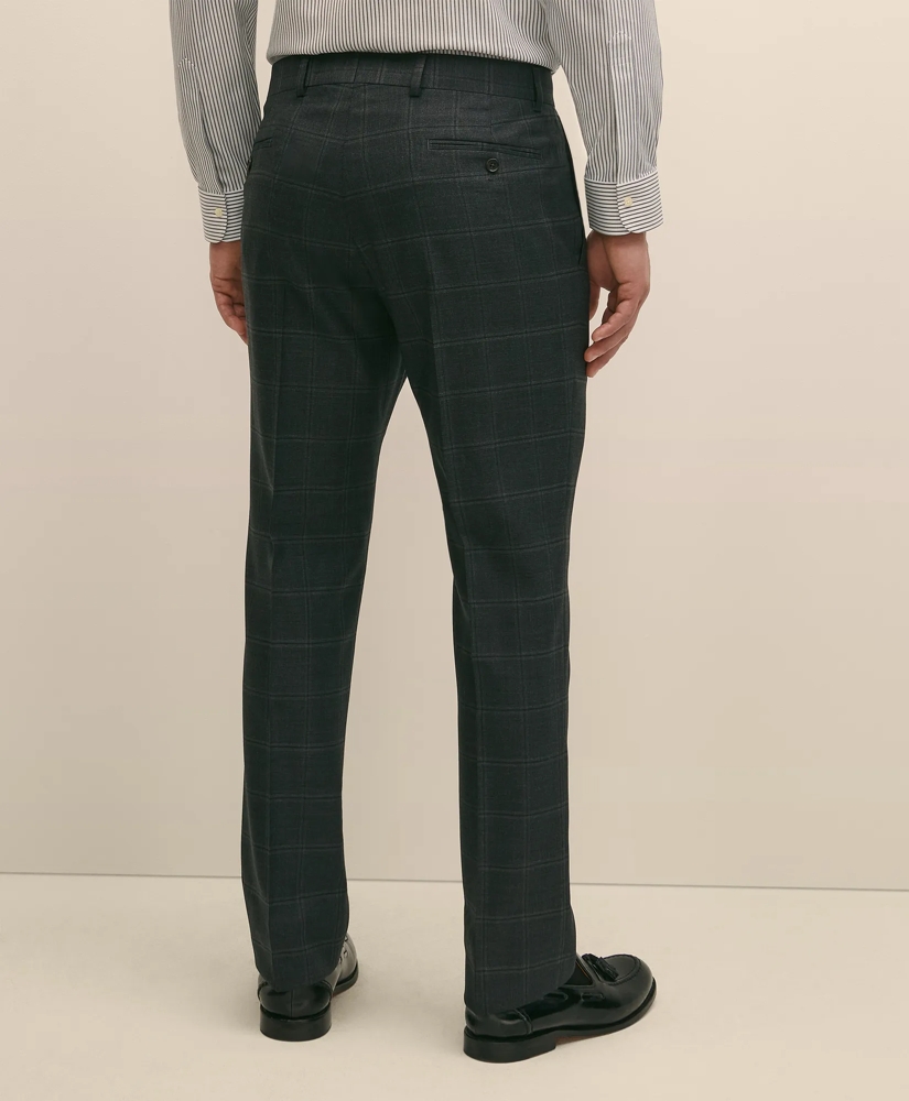 Brooks Brothers Explorer Collection Classic Fit Wool Windowpane Suit Pants, image 4
