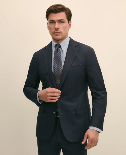 Brooks Brothers Explorer Collection Slim Fit Wool Bold Stripe Suit Jacket, image 1
