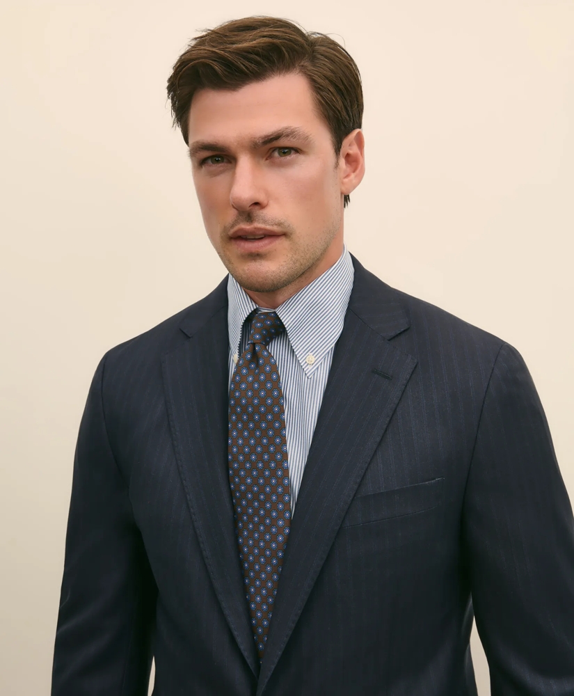 Brooks Brothers Explorer Collection Slim Fit Wool Bold Stripe Suit Jacket, image 3