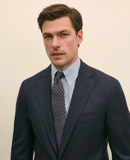 Brooks Brothers Explorer Collection Slim Fit Wool Bold Stripe Suit Jacket, image 3